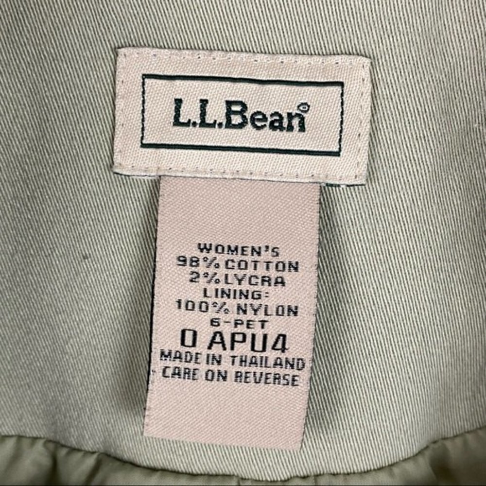 L.L Bean Womens Blazer Size 6P Light Green Button Front Ladies Top Blazer - Picture 8 of 8